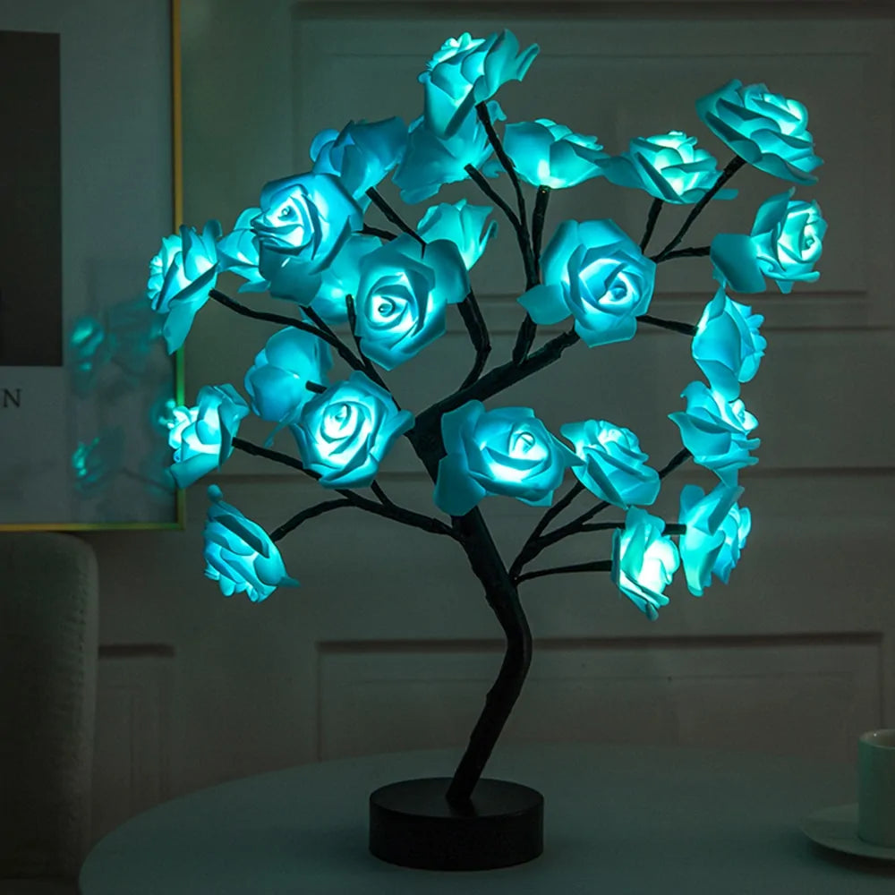 LED Rose Flower Table Lamp - SkyHavenZen llc